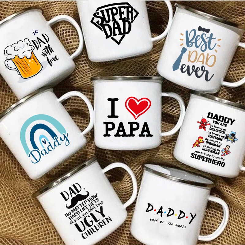 Best Tea Coffee - Best Dad Ever Enamel Mug Campfire