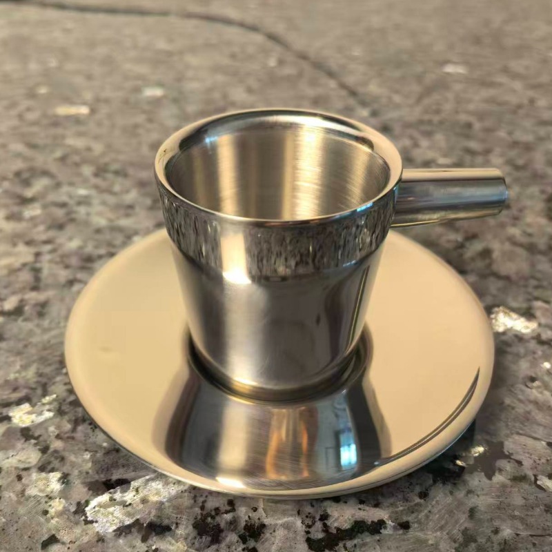 Coffee Tea Cup - 2 pack Stainless Steel Coffee Cups
