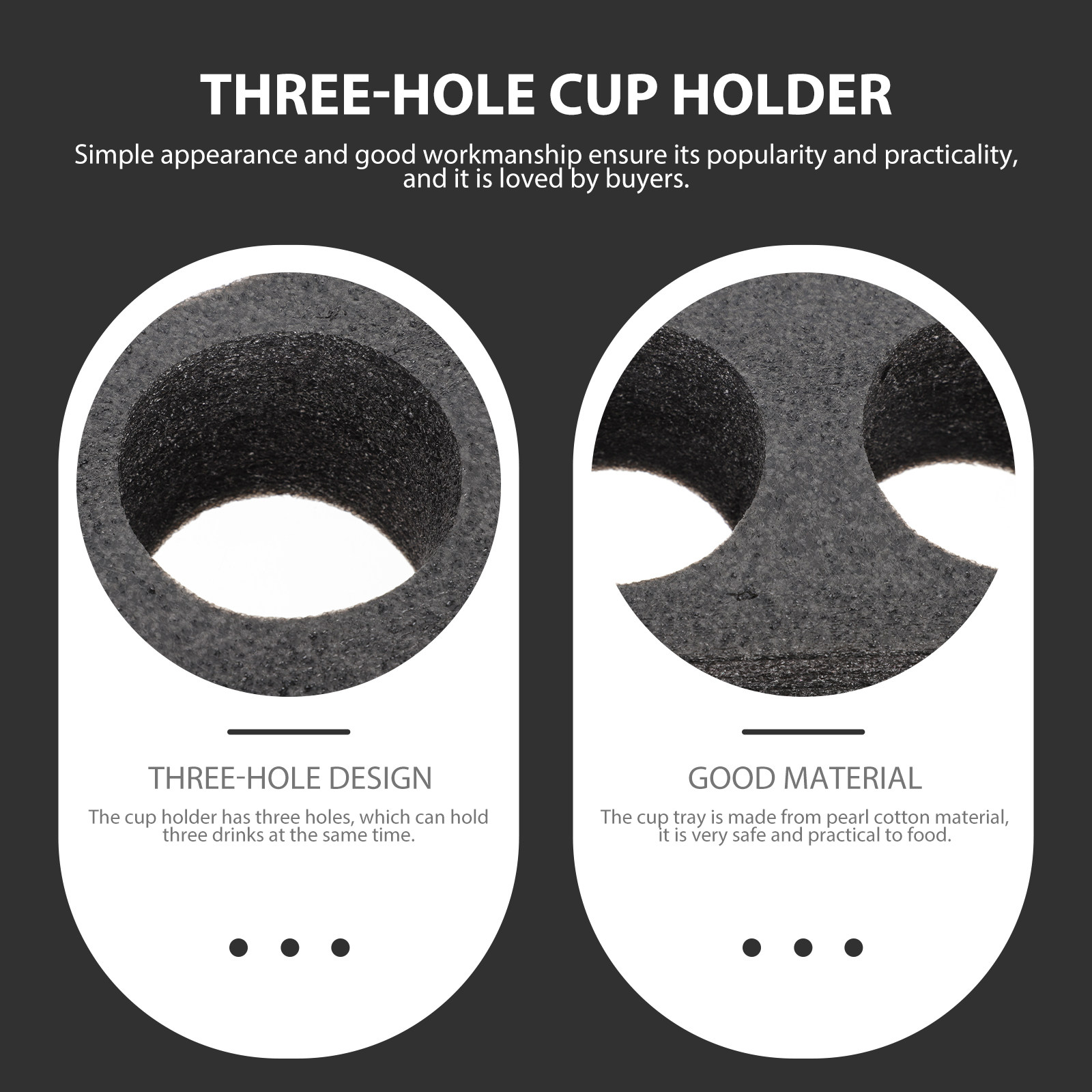 Coffee Tea Cup - 2Pcs Food-Safe Pearl Cotton Cup Tray