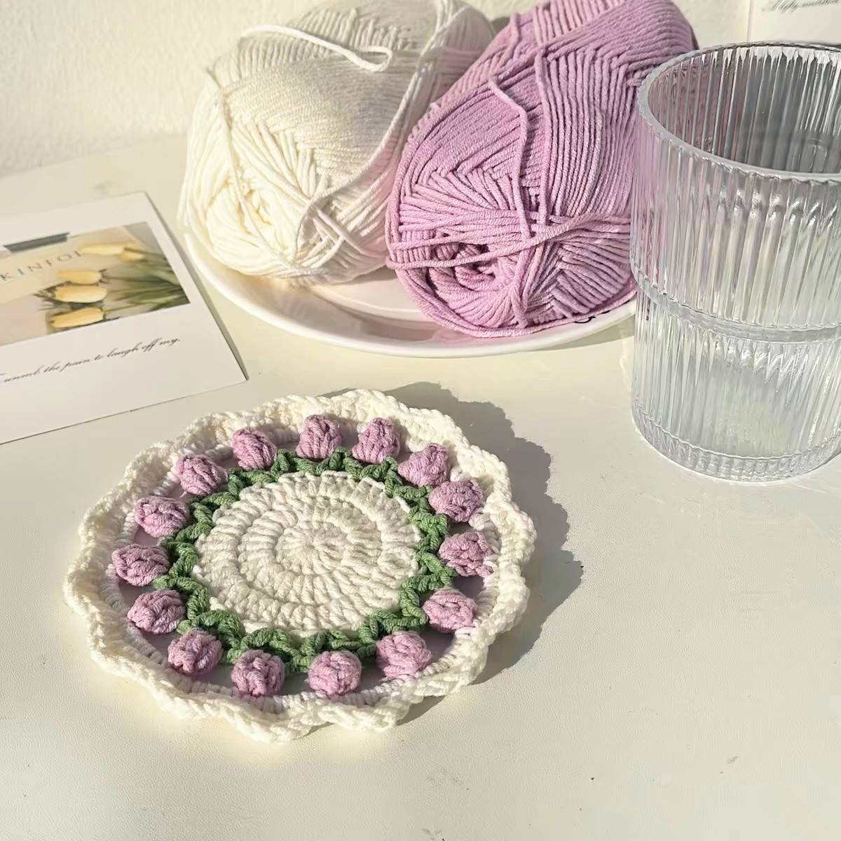 Handmade Crochet Coffee Tea Cu - مراجعة Best Tea Coffee وسعره