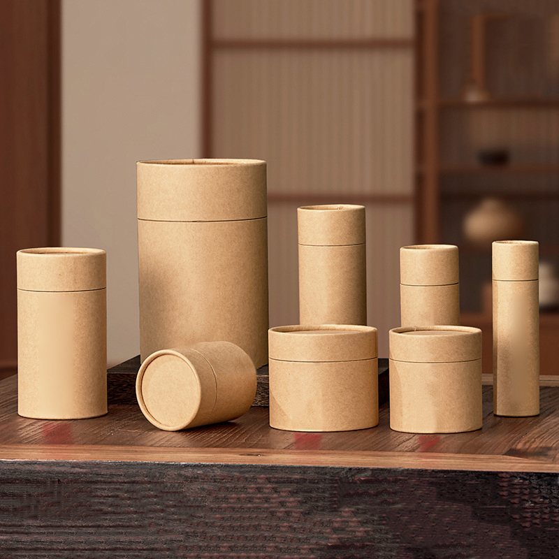 1PCS New Kraft Paperboard Tube - مراجعة Coffee Tea Containers وسعره