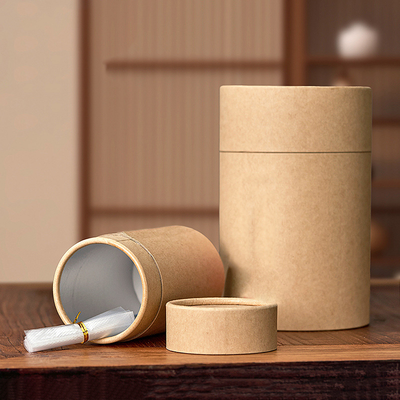 1PCS New Kraft Paperboard Tube - مراجعة Coffee Tea Containers وسعره