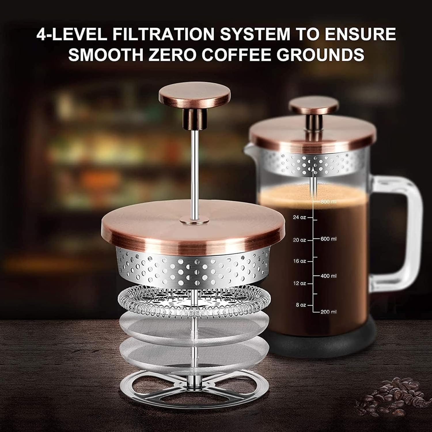 French Press Coffee Maker 34oz - مراجعة French Press Glass وسعره