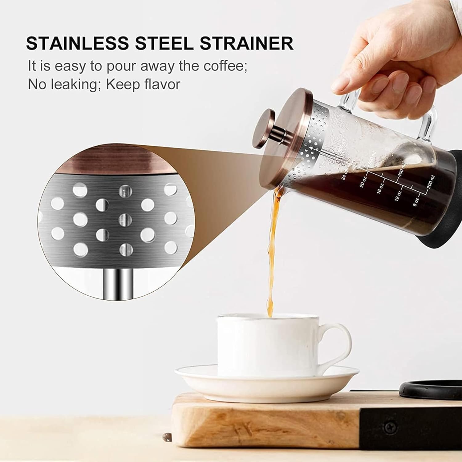 French Press Coffee Maker 34oz - مراجعة French Press Glass وسعره