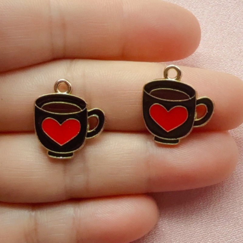12pcs Colorful Drip Oil Love C - مراجعة Coffee & Tea Difabis وسعره