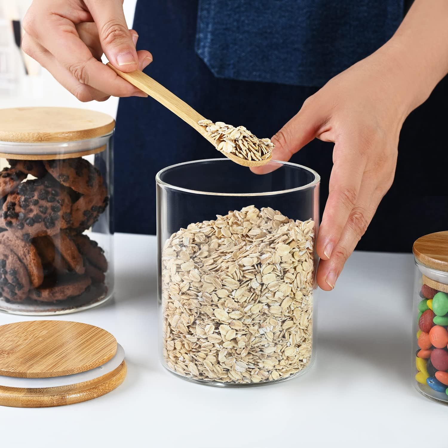 umieo Glass Food Storage Conta - مراجعة Coffee Tea Containers وسعره