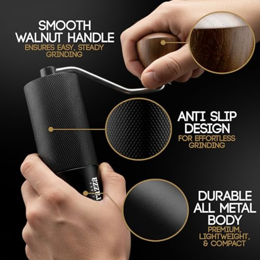 Manual Coffee Grinder, Conical - مراجعة Coffee & Tea Difabis وسعره