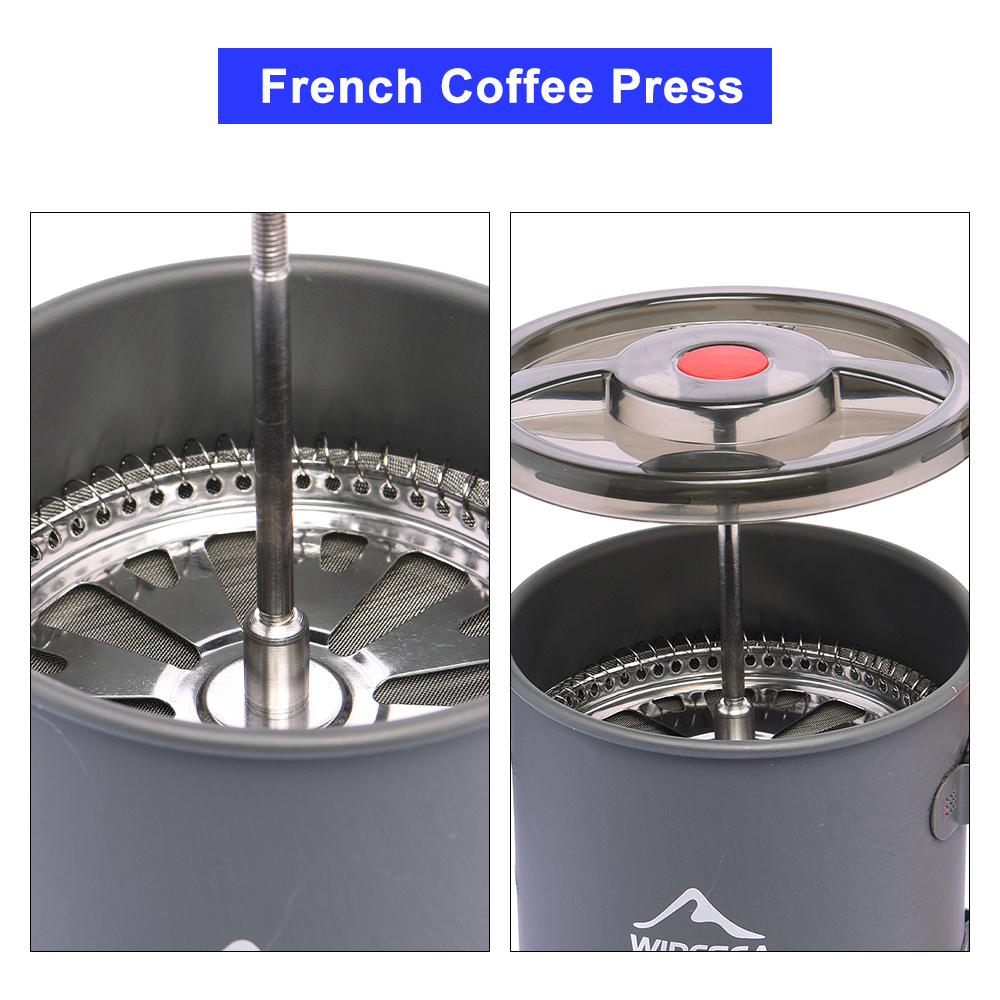 Widesea Camping Coffee Pot wit - مراجعة French Press Glass وسعره