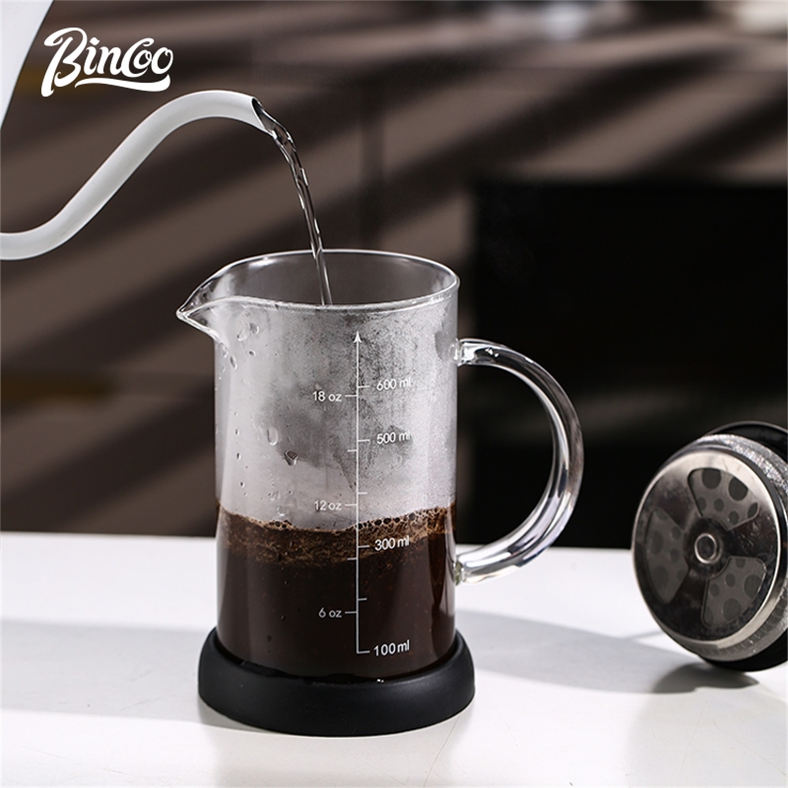 Bincoo French Press Coffee Mak - مراجعة French Press Glass وسعره