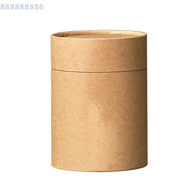 1PCS round Kraft Paperboard Tu - مراجعة Coffee Tea Containers وسعره