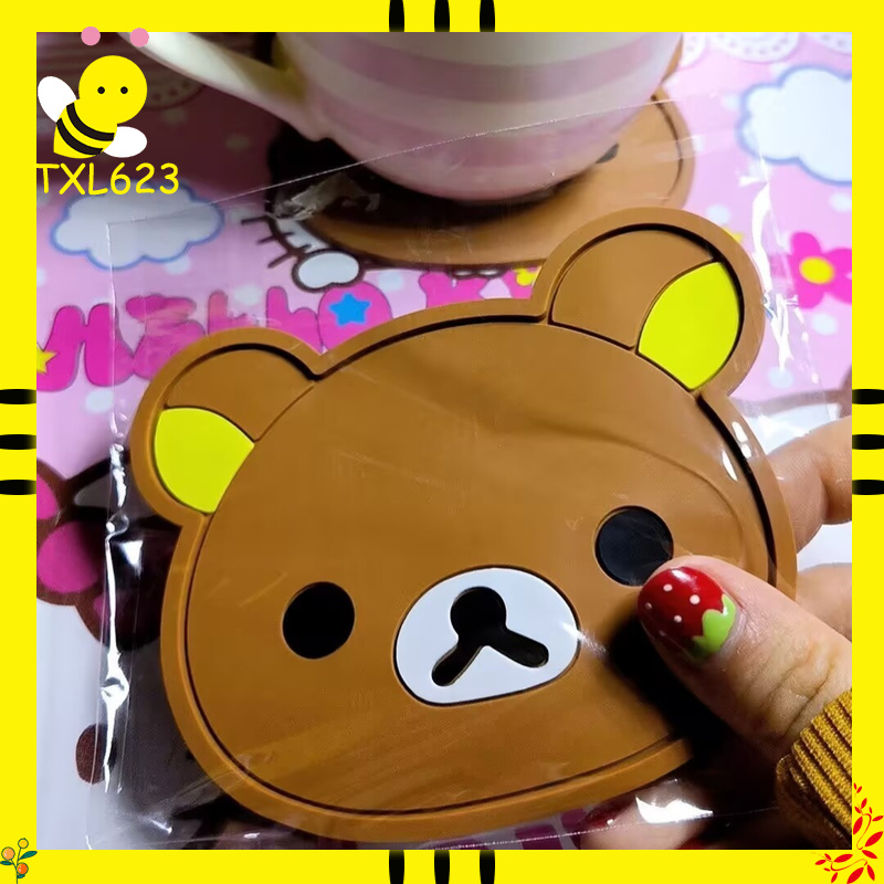 Rilakkuma Silicone Cup Coaster - مراجعة Coffee Tea Room وسعره