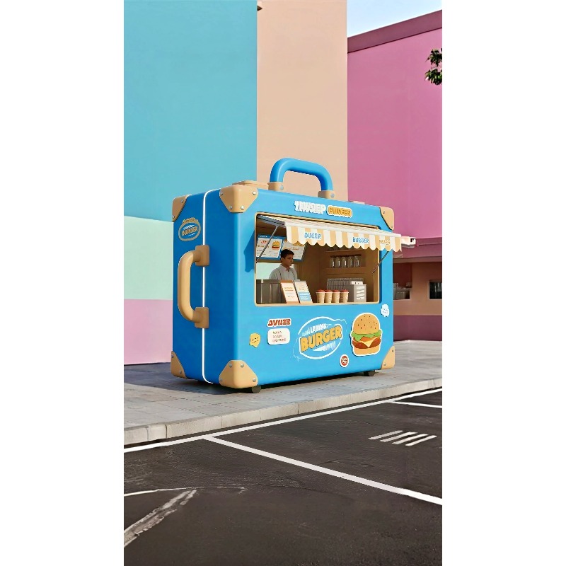 [New Design]Retro Suitcase Mob - مراجعة Coffee Tea Kiosk وسعره