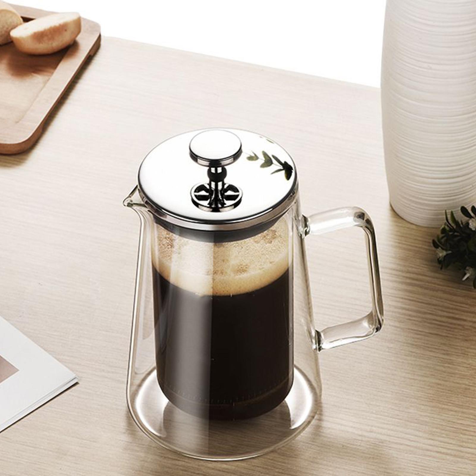 Coffee Presses Glass Stainless - مراجعة French Press Glass وسعره