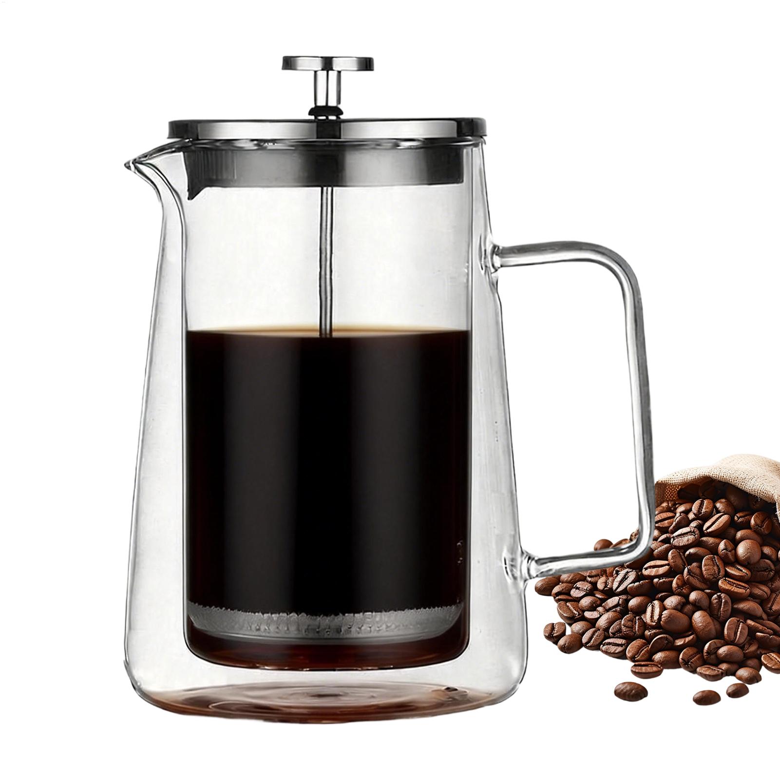 Coffee Presses Glass Stainless - مراجعة French Press Glass وسعره