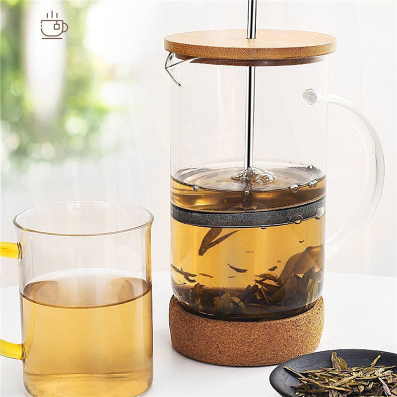 ABZV-Tea Pot Tools Coffee Fren - مراجعة French Press Glass وسعره