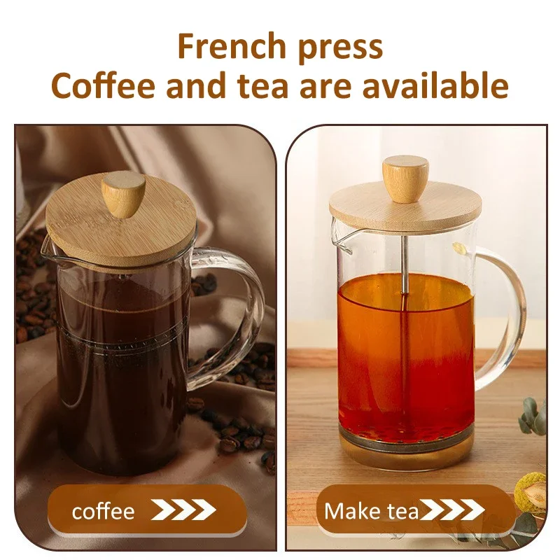 350-1000ml French Press Coffee - مراجعة French Press Glass وسعره