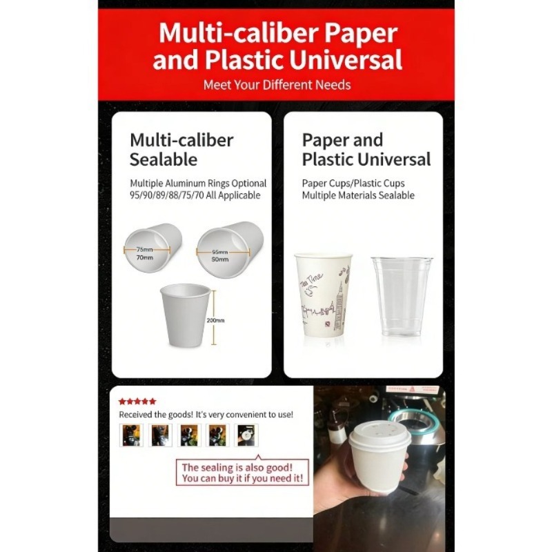 Automatic Plastic Cup Sealing  - مراجعة Coffee Tea Cup وسعره