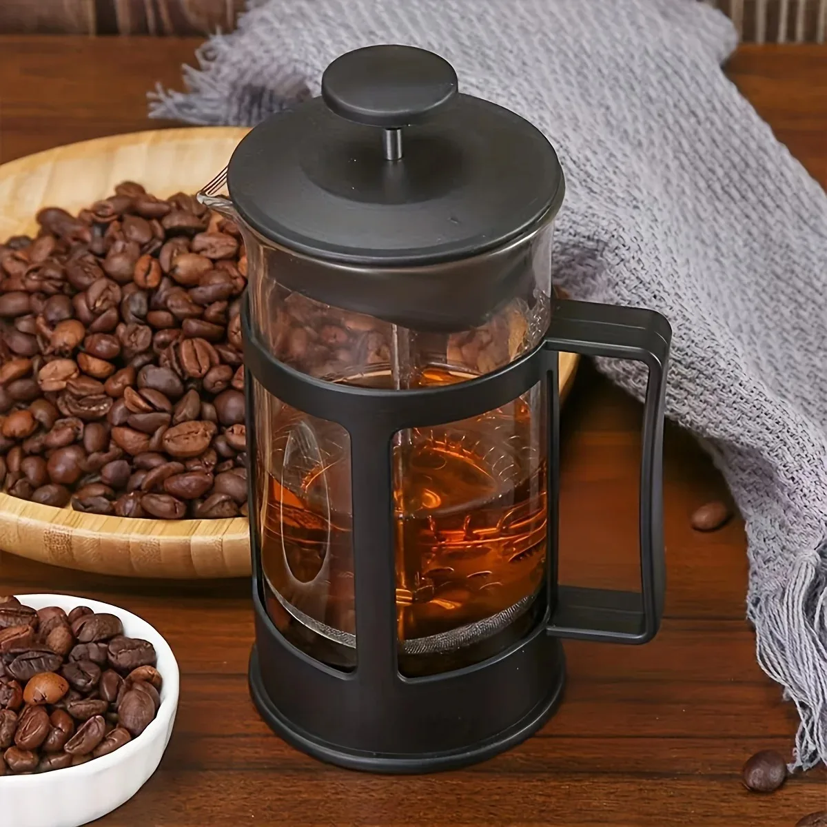 Coffee French Press Pot With F - مراجعة French Press Glass وسعره