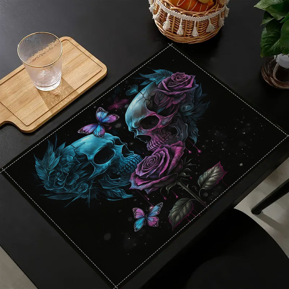1PC Goth Skull Rose Butterfly  - مراجعة Coffee Tea Place وسعره