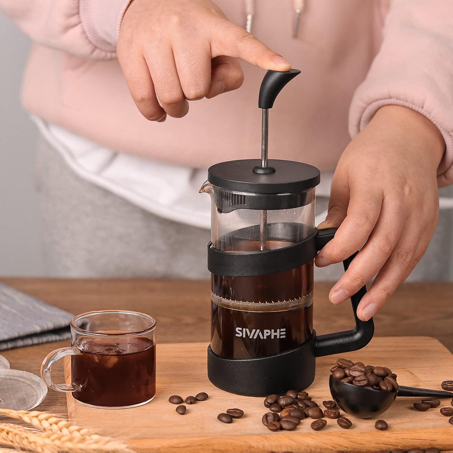 12oz French Press Coffee Maker - مراجعة French Press Glass وسعره