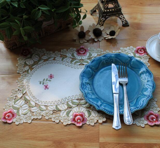 Modern Lace Embroidery Table P - مراجعة Coffee Tea Place وسعره