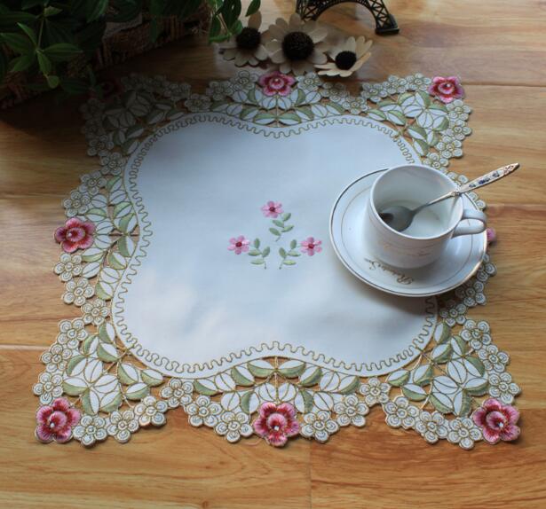Modern Lace Embroidery Table P - مراجعة Coffee Tea Place وسعره