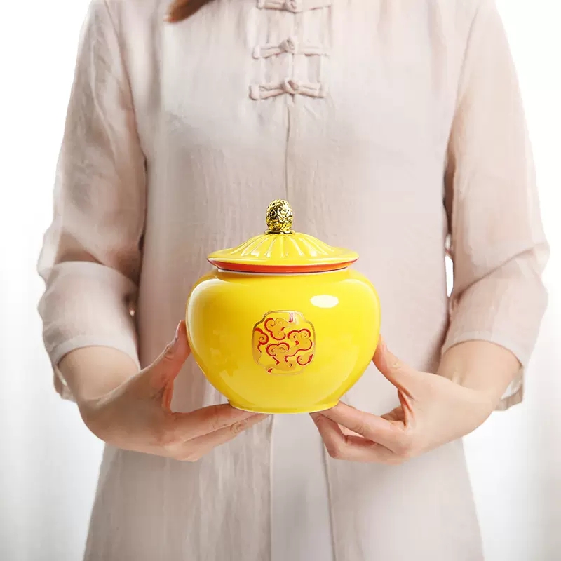Chinese-style Yellow Ceramic P - مراجعة Coffee Tea Room وسعره