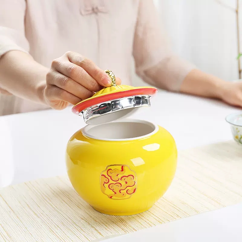 Chinese-style Yellow Ceramic P - مراجعة Coffee Tea Room وسعره