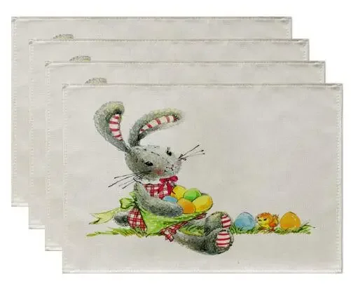 1PC Natural Jute Burlap Easter - مراجعة Coffee Tea Place وسعره