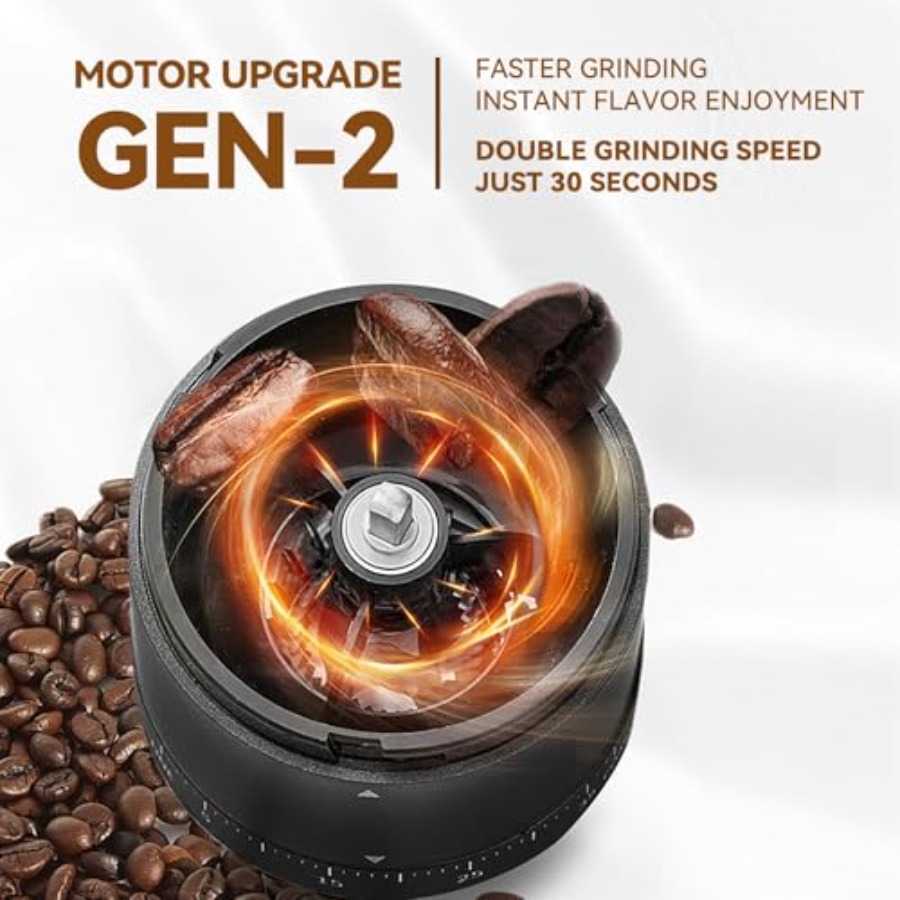 Portable Electric Coffee Grind - مراجعة Coffee & Tea Difabis وسعره