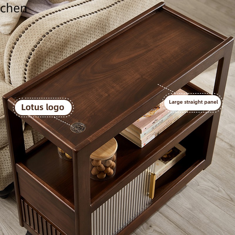 YFY  solid wood wheeled coffee - مراجعة Coffee Tea Room وسعره