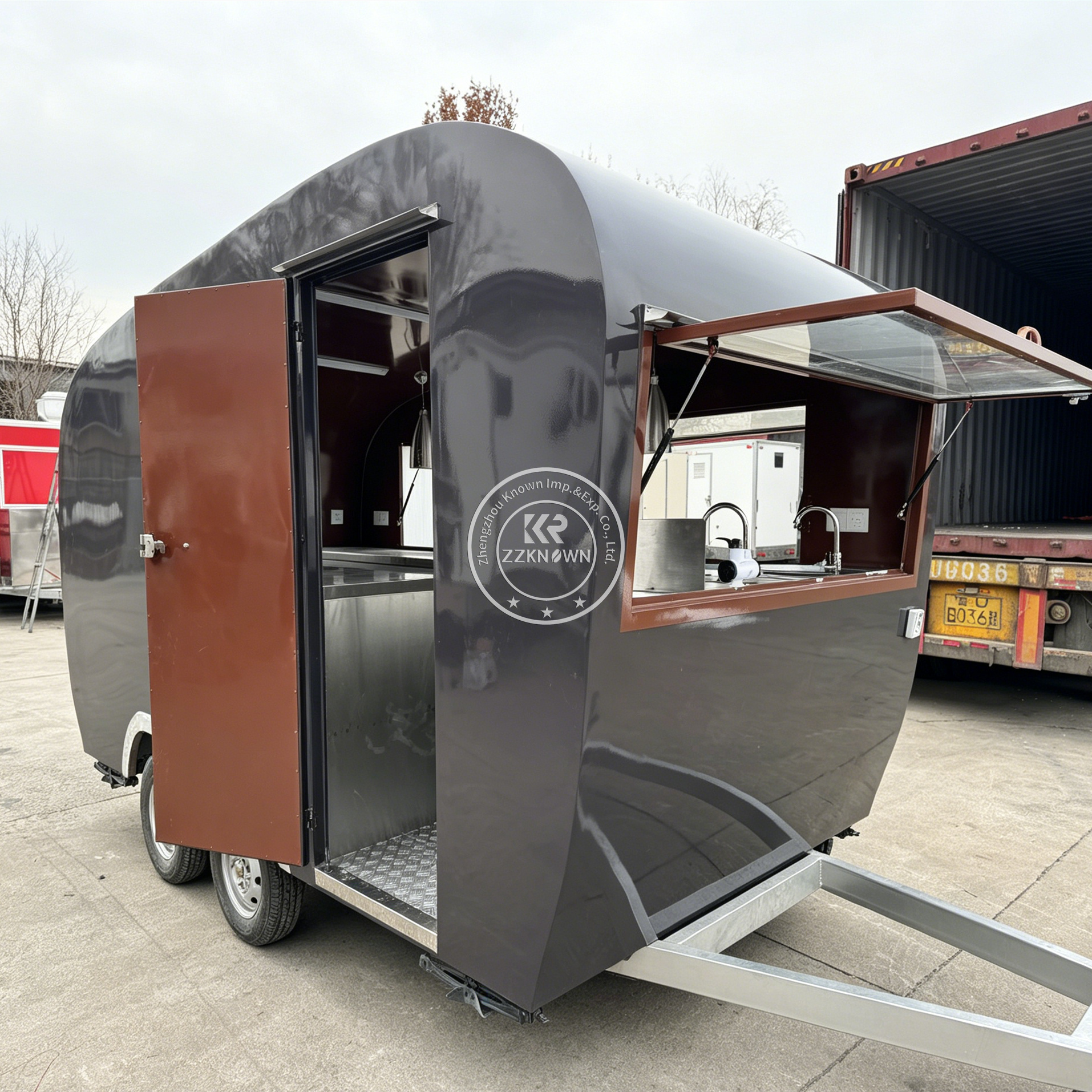 Outdoor Mobile Coffee Bubble T - مراجعة Coffee Tea Kiosk وسعره