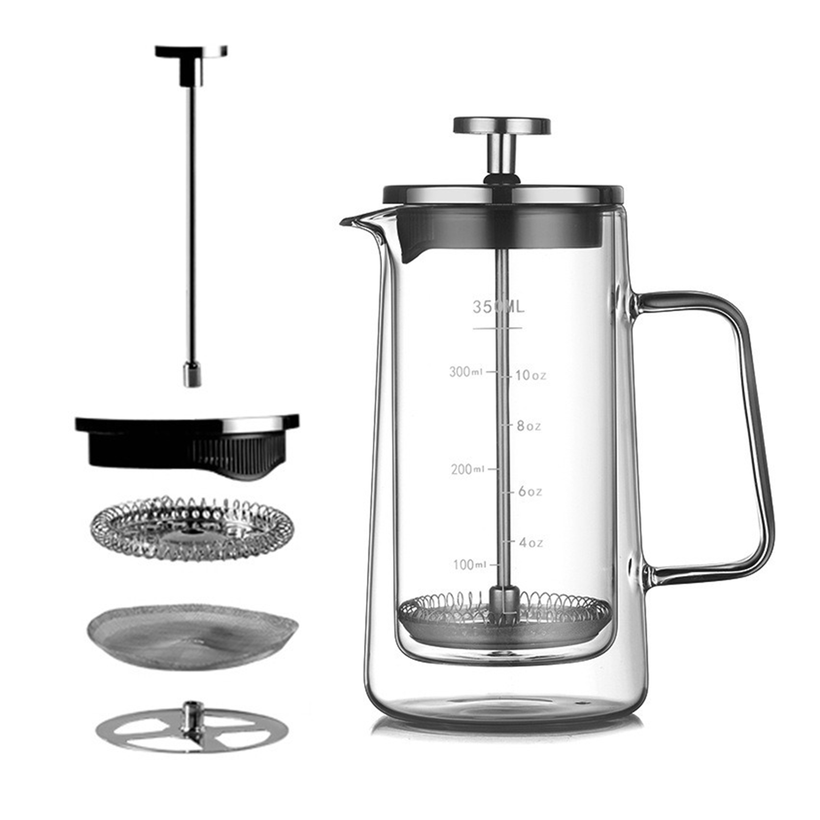 Double Layers French Press Pot - مراجعة French Press Glass وسعره