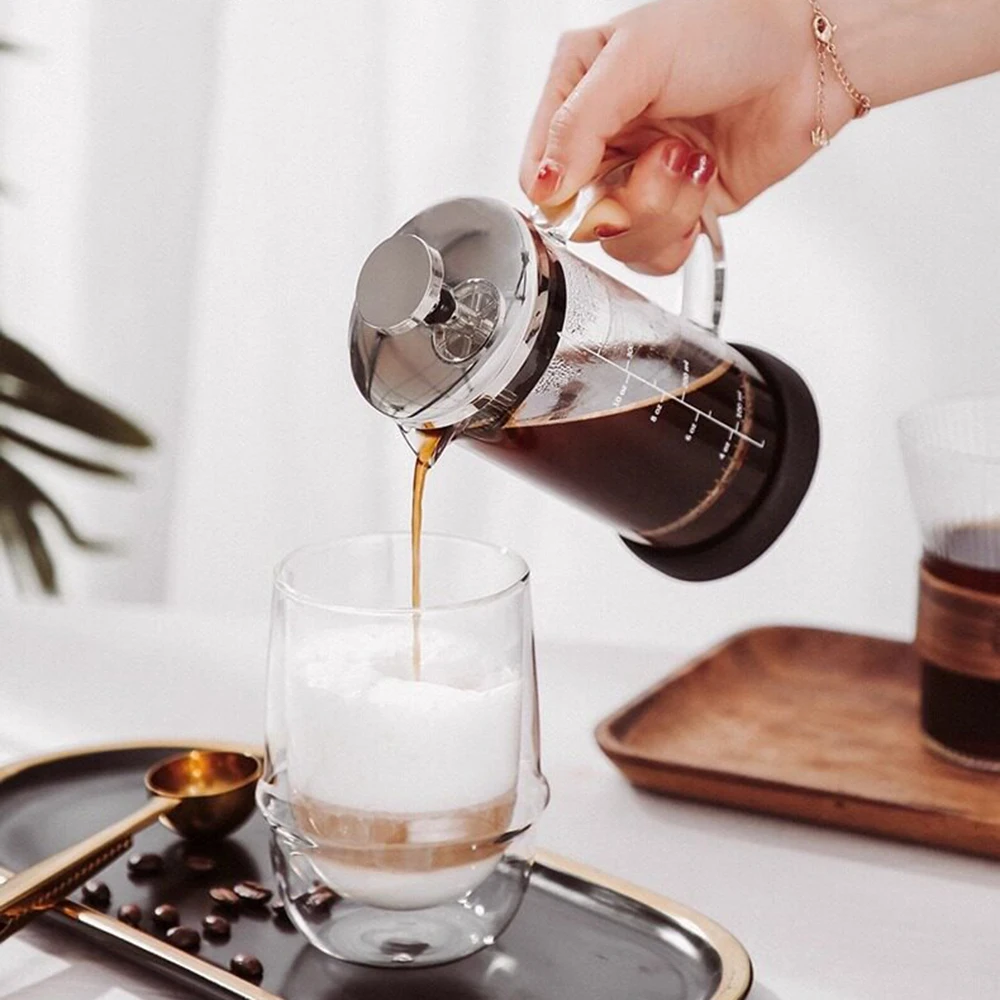 550ml Coffee French Press Pot  - مراجعة French Press Glass وسعره