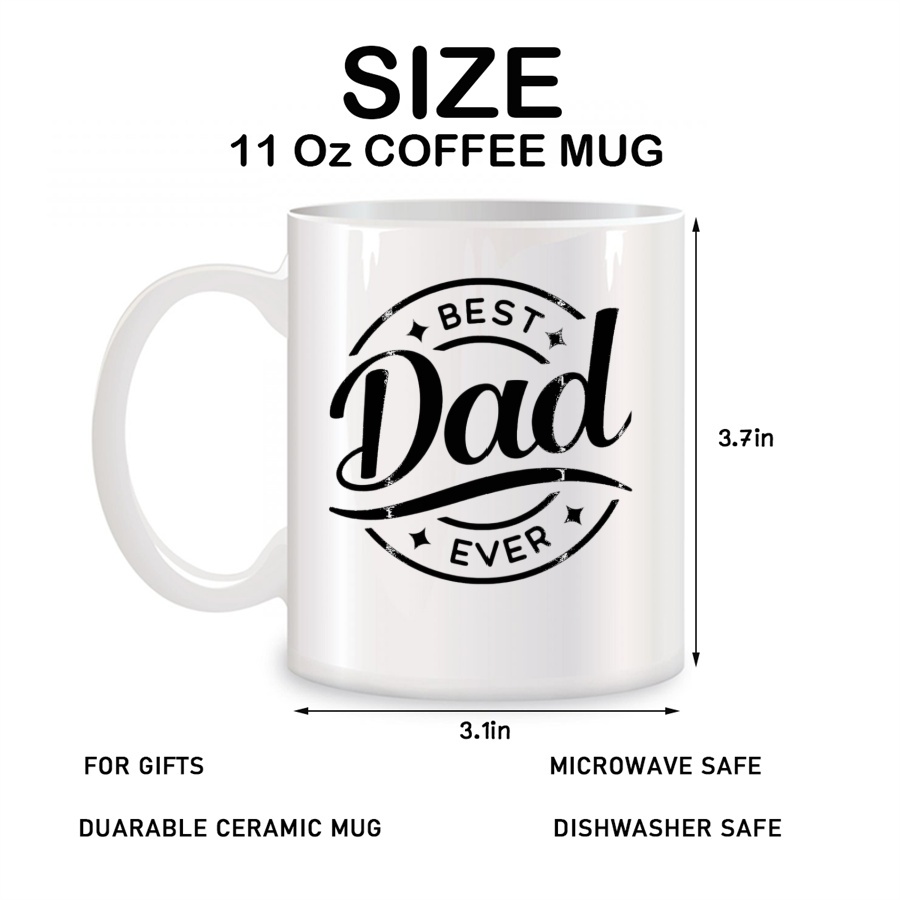 Best Dad Ever Mugs for Dad fro - مراجعة Best Tea Coffee وسعره