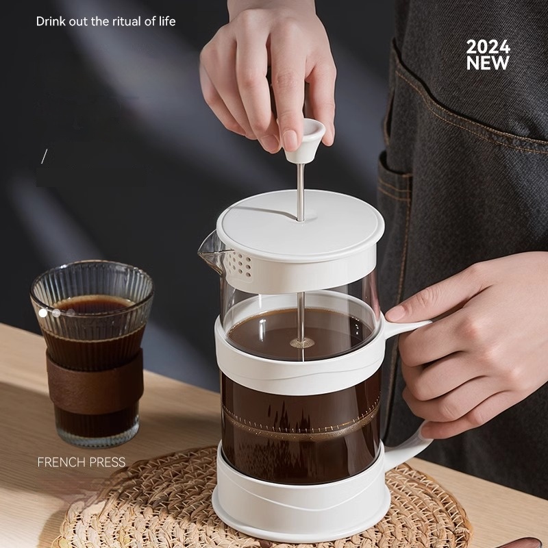 GIANXI Hand Press Coffee Maker - مراجعة French Press Glass وسعره