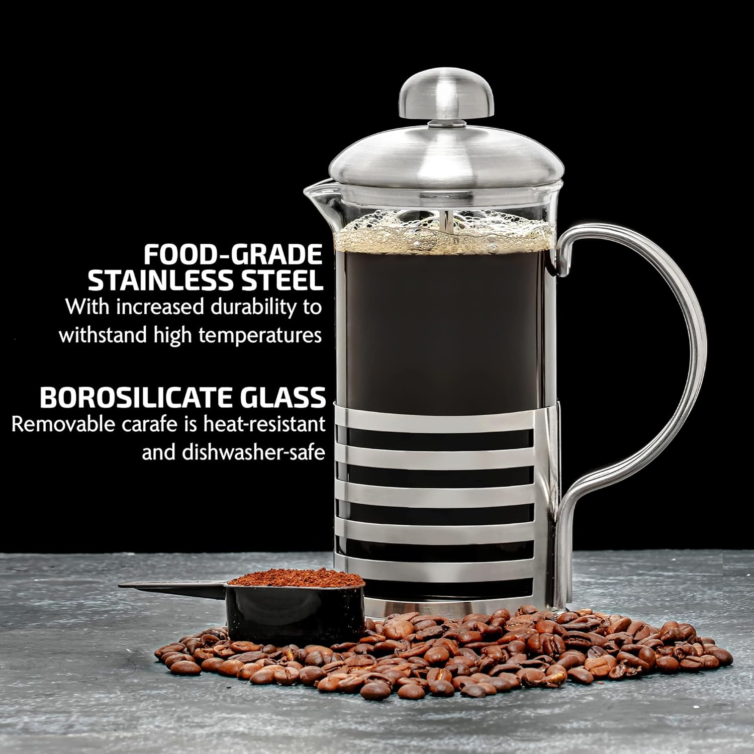 French Press Coffee Maker 20oz - مراجعة French Press Glass وسعره