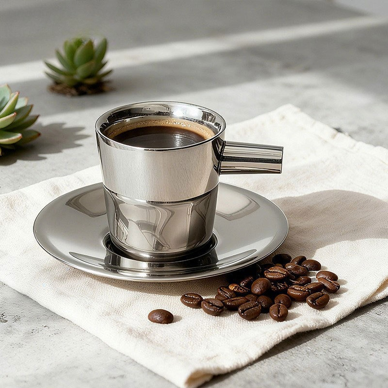 2 pack Stainless Steel Coffee  - مراجعة Coffee Tea Cup وسعره