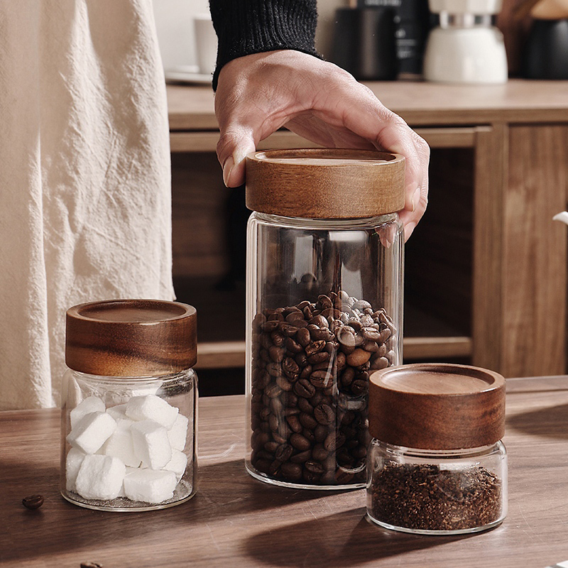 Glass Sealed Storage Jar With  - مراجعة Coffee Tea Containers وسعره