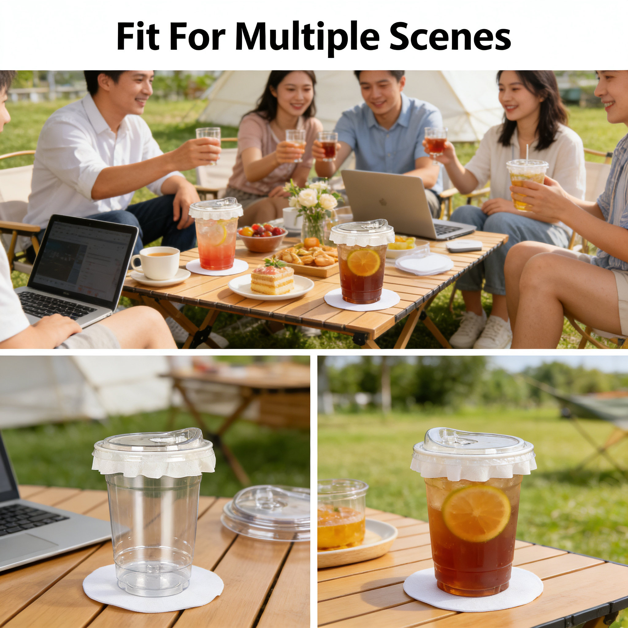 20 PCS PET Cold Drink Cups wit - مراجعة Coffee Tea For Me وسعره