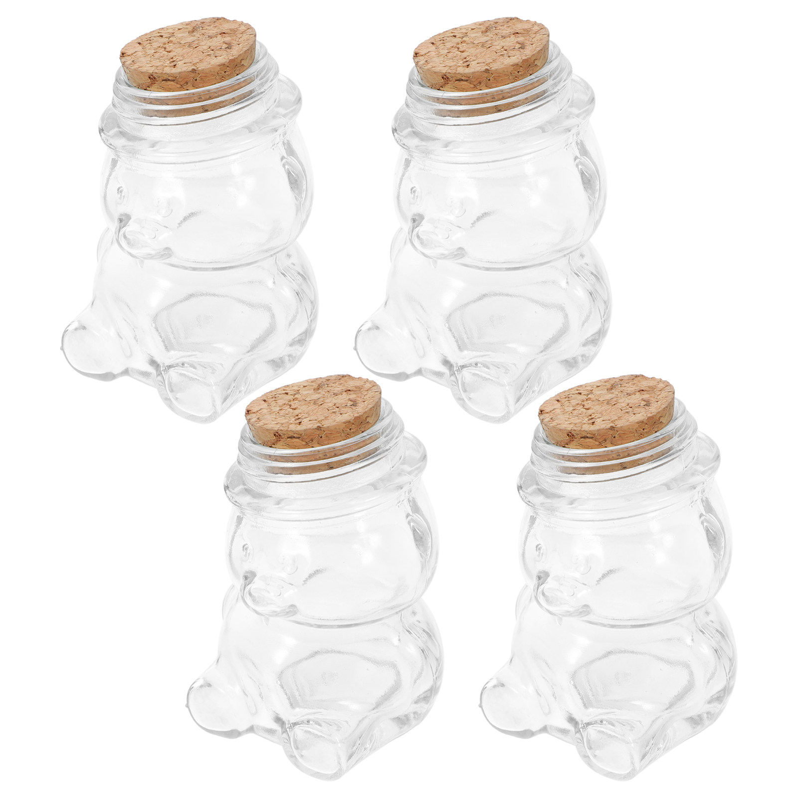 4Pcs Glass Candy Jar Set Trans - مراجعة Coffee Tea Containers وسعره
