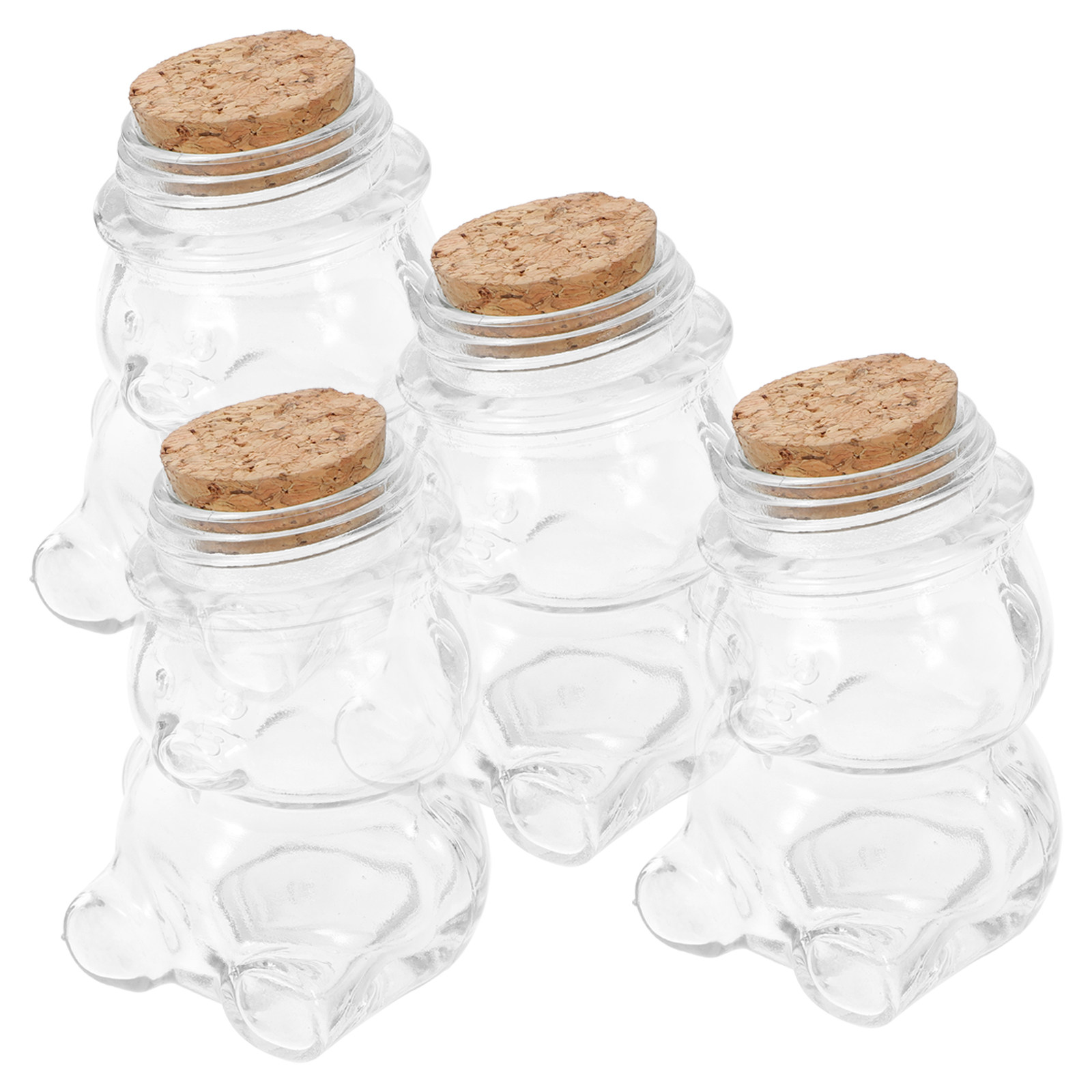 4Pcs Glass Candy Jar Set Trans - مراجعة Coffee Tea Containers وسعره