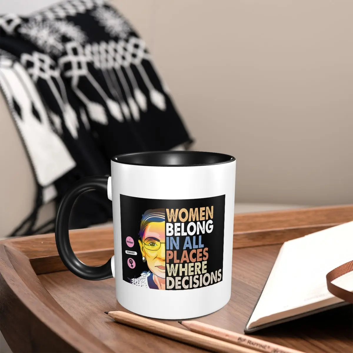 RBG Ruth Bader Ginsburg Women  - مراجعة Coffee Tea Place وسعره