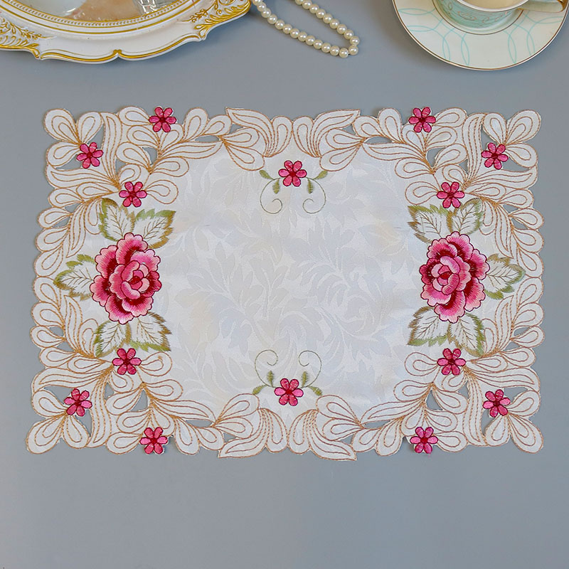 Modern Lace Embroidery Table P - مراجعة Coffee Tea Place وسعره