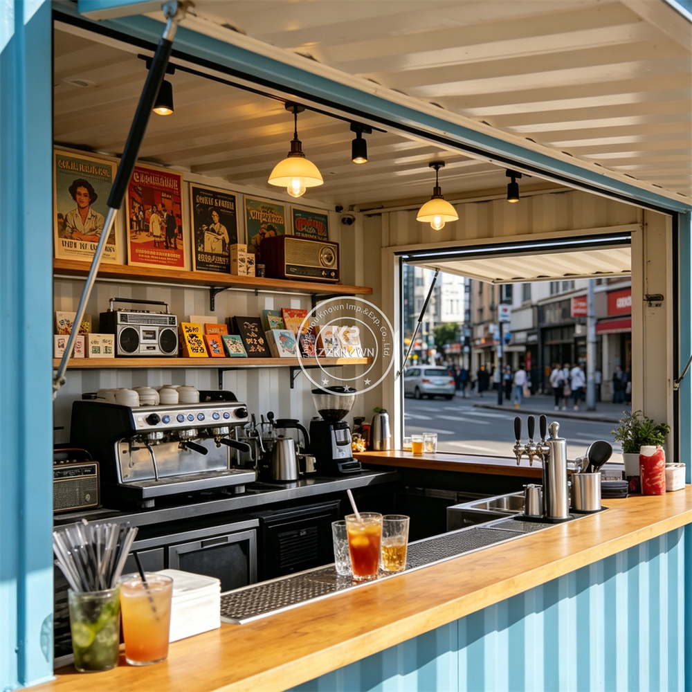 Mobile Kitchen Container Trail - مراجعة Coffee Tea Kiosk وسعره