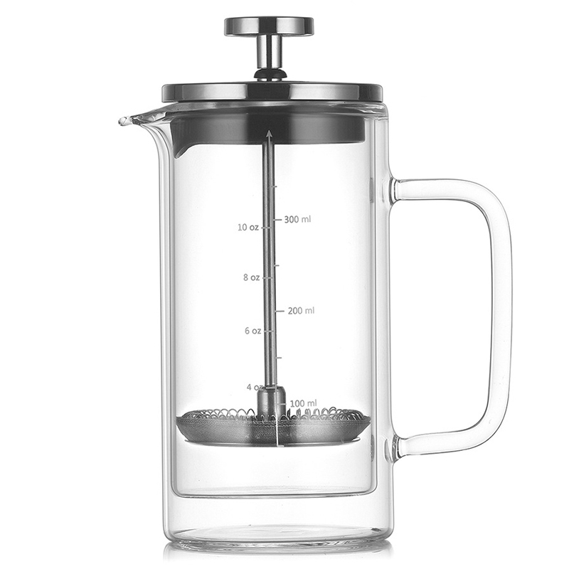 Double Layer High Borosilicate - مراجعة French Press Glass وسعره
