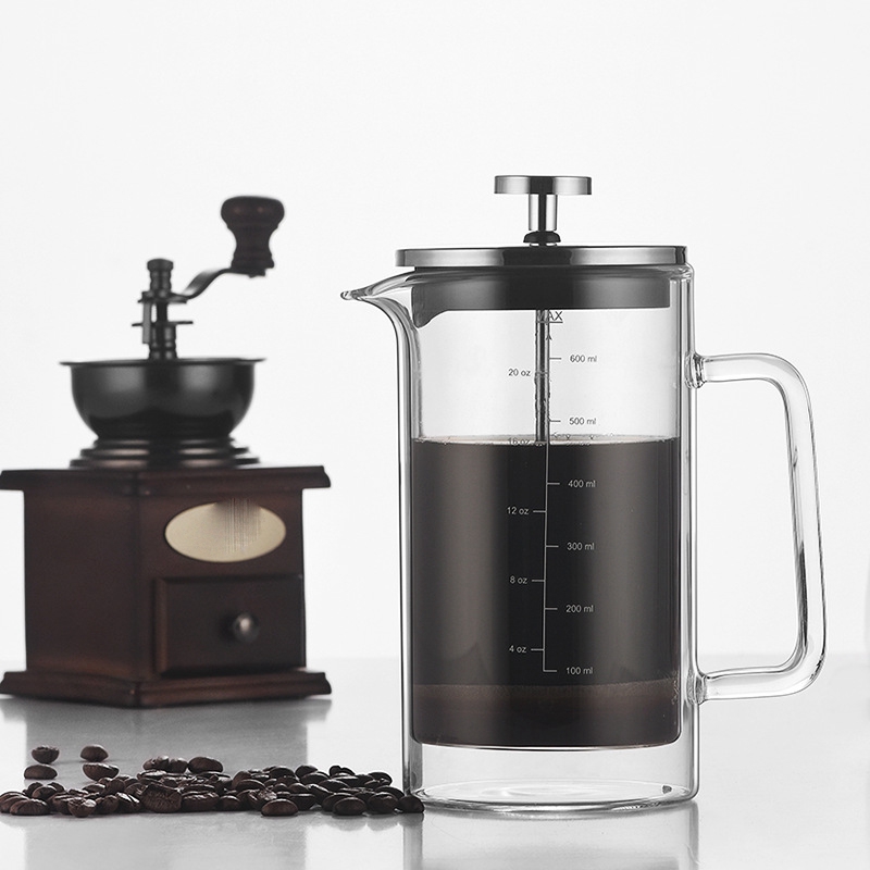 Double Layer High Borosilicate - مراجعة French Press Glass وسعره
