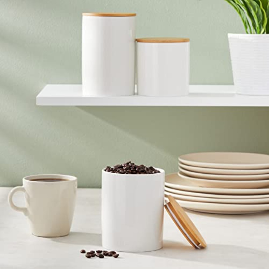 Ceramic Canisters - Coffee Can - مراجعة Coffee Tea Containers وسعره