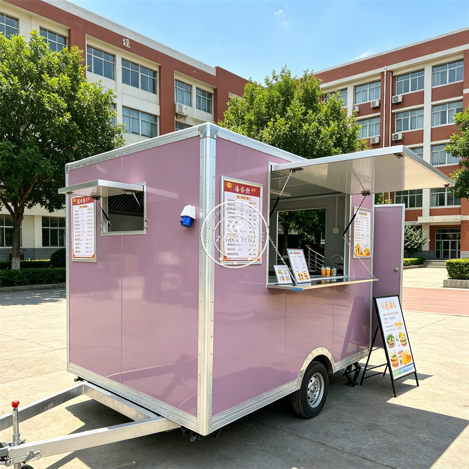 Custom Mobile Pizza Coffee Kio - مراجعة Coffee Tea Kiosk وسعره