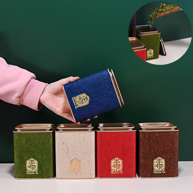Tea Tin Containers Square Meta - مراجعة Coffee Jasmine Tea وسعره